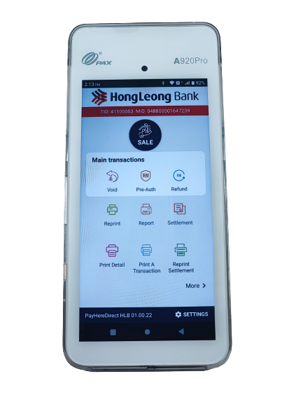 Video And User Guide For Terminal - Hong Leong Bank A920 Pro | GHL ...